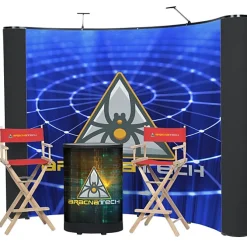 Deluxe Curved Floor Display Kit - Mural Center