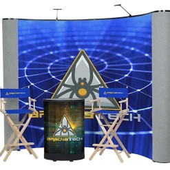 Deluxe Curved Floor Display Kit - Mural Center