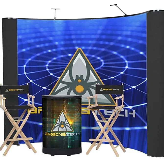 Deluxe Curved Floor Display Kit - Mural Center