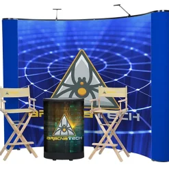 Deluxe Curved Floor Display Kit - Mural Center