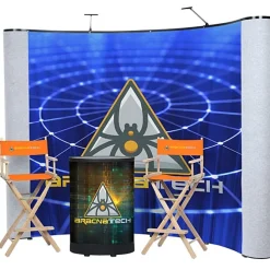Deluxe Curved Floor Display Kit - Mural Center