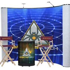 Deluxe Curved Floor Display Kit - Mural Center