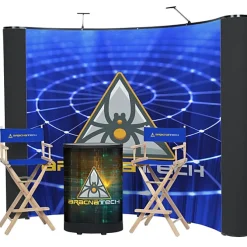 Deluxe Curved Floor Display Kit - Mural Center