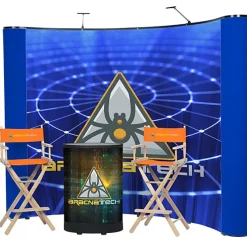 Deluxe Curved Floor Display Kit - Mural Center