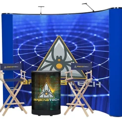 Deluxe Curved Floor Display Kit - Mural Center
