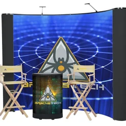 Deluxe Curved Floor Display Kit - Mural Center