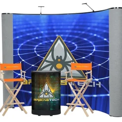 Deluxe Curved Floor Display Kit - Mural Center