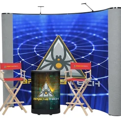 Deluxe Curved Floor Display Kit - Mural Center