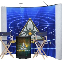 Deluxe Curved Floor Display Kit - Mural Center