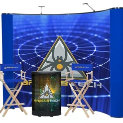 Deluxe Curved Floor Display Kit - Mural Center