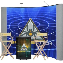 Deluxe Curved Floor Display Kit - Mural Center