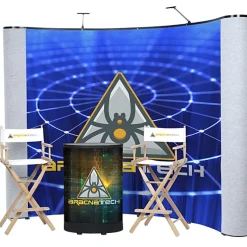 Deluxe Curved Floor Display Kit - Mural Center