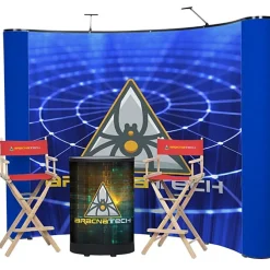 Deluxe Curved Floor Display Kit - Mural Center