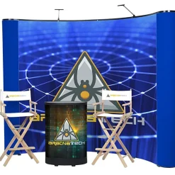 Deluxe Curved Floor Display Kit - Mural Center
