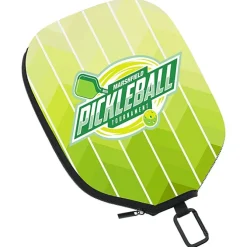 Deluxe Two Pocket Pickleball Paddle Cover - Full Color