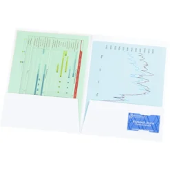 Designer Paper Two-Pocket Presentation Folder - Band
