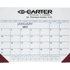 Desk Pad Calendar with Vinyl Corners - Colors