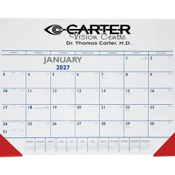 Desk Pad Calendar with Vinyl Corners - Colors