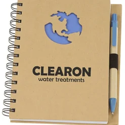 Die Cut Notebook - Globe - 24 hr