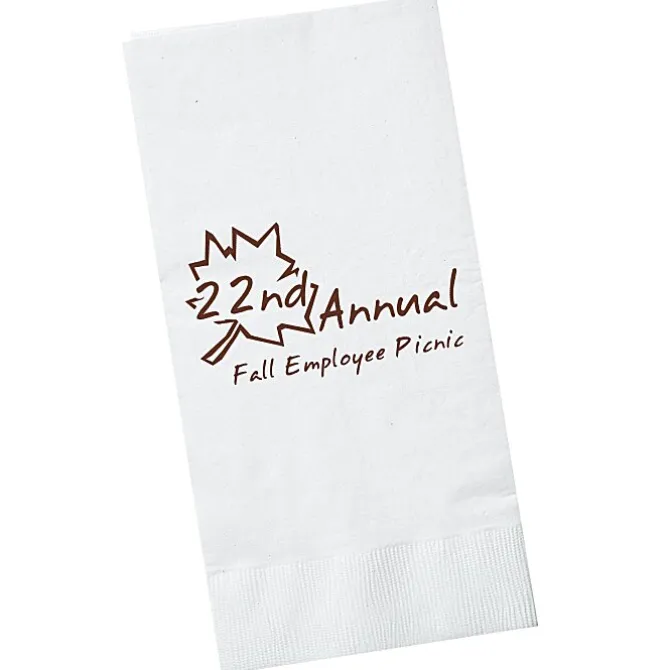 Dinner Napkin - 2-ply - 1/8 Fold - White