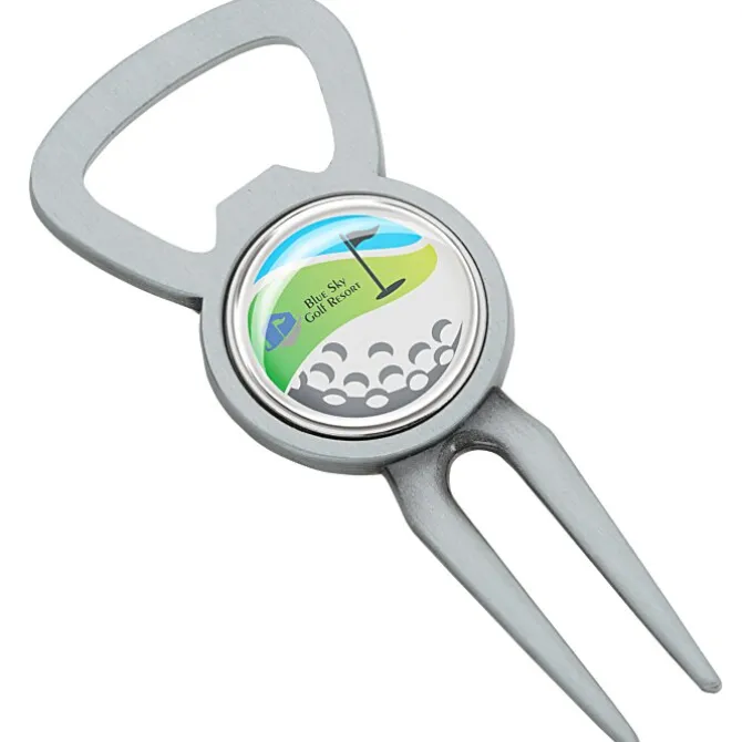 Divot Bottle Opener Tool with Ball Marker