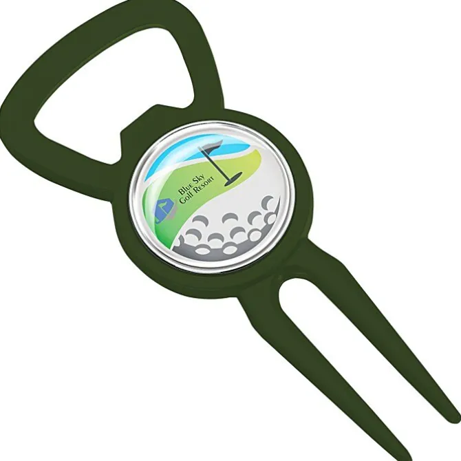 Divot Bottle Opener Tool with Ball Marker