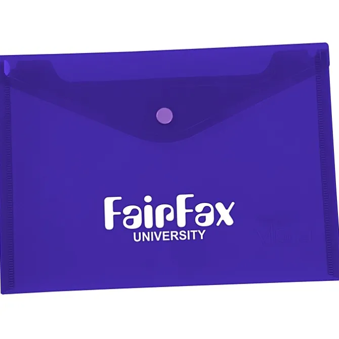 Document Envelope with Snap Closure - Translucent - 7 inches x 9-3/4 inches