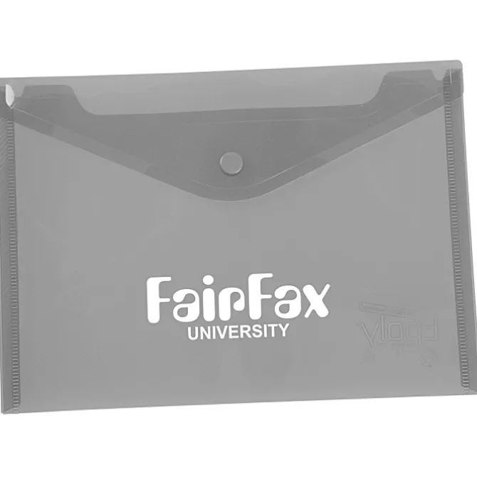 Document Envelope with Snap Closure - Translucent - 7 inches x 9-3/4 inches