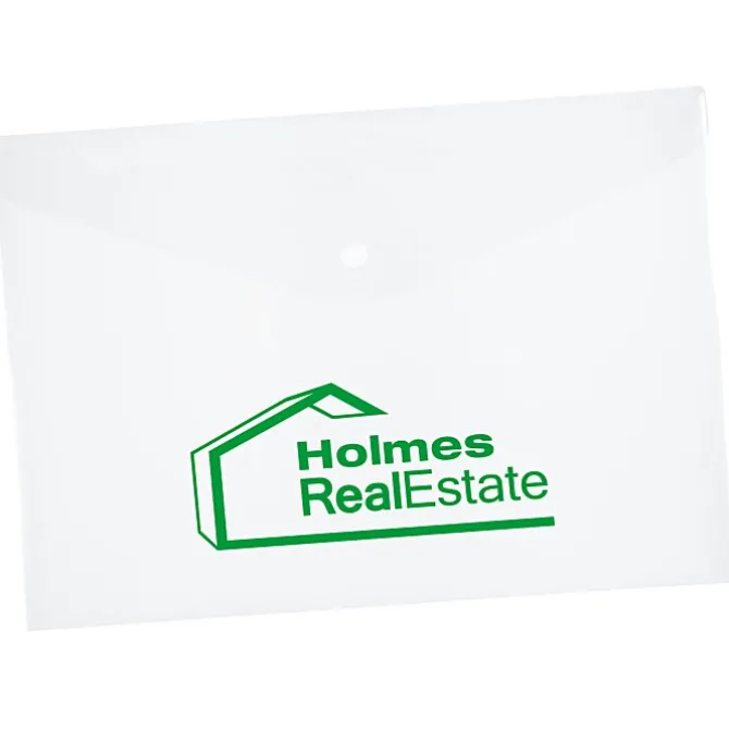 Document Envelope with Snap Closure - 9-1/4 inches x 13 inches - Translucent