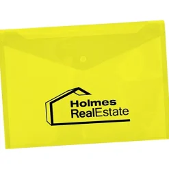 Document Envelope with Snap Closure - 9-1/4 inches x 13 inches - Translucent