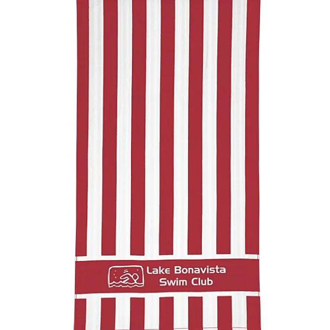Double Sided Cabana Stripe Beach Towel