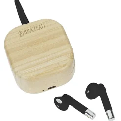 Drift Bamboo Watch Charger and Wireless Earbuds