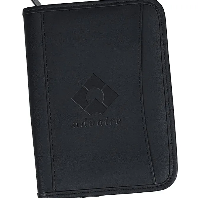 DuraHyde Zippered Jr. Padfolio - Debossed