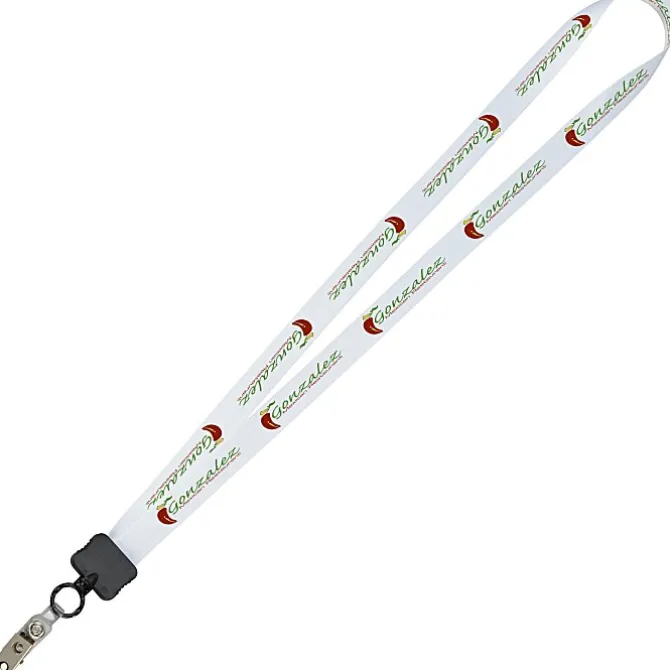 Dye-Sub Lanyard - 3/4 inches - 36 inches - Snap with Metal Bulldog Clip