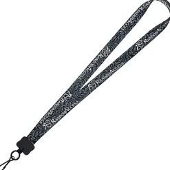 Dye-Sub Lanyard - 3/4 inches - 32 inches - Metal Swivel Snap Hook - Damask - 24 hr