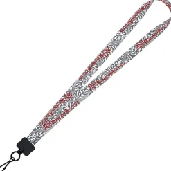 Dye-Sub Lanyard - 3/4 inches - 32 inches - Metal Swivel Snap Hook - Damask - 24 hr