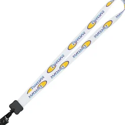 Dye-Sub Lanyard - 3/4 inches - 32 inches - Large Metal Bulldog Clip - 24 hr