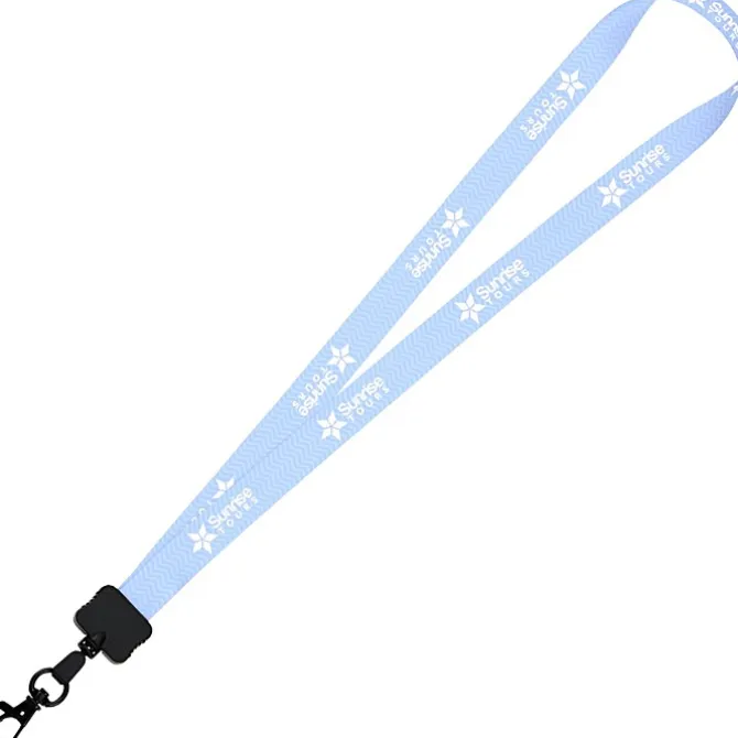 Dye-Sub Lanyard - 3/4 inches - 32 inches - Metal Lobster Claw - Chevron