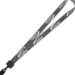 Dye-Sub Lanyard - 3/4 inches - 32 inches - Large Metal Bulldog Clip - Damask