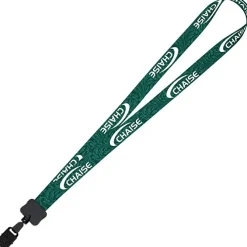 Dye-Sub Lanyard - 3/4 inches - 32 inches - Large Metal Bulldog Clip - Damask