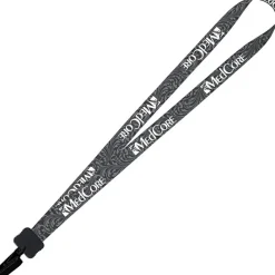 Dye-Sub Lanyard - 3/4 inches - 32 inches - Plastic Bulldog Clip - Damask - 24 hr