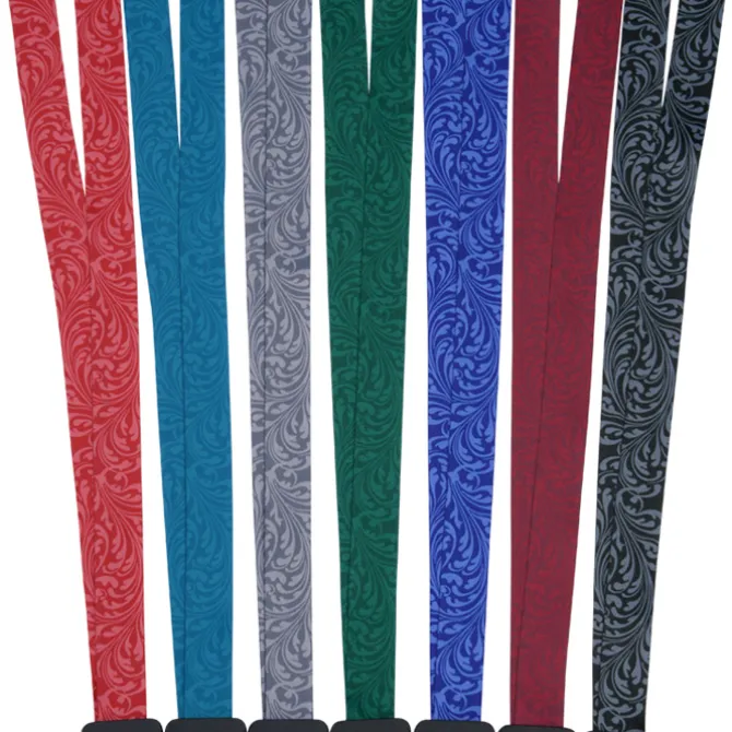 Dye-Sub Lanyard - 3/4 inches - 32 inches - Plastic Swivel Snap Hook - Damask