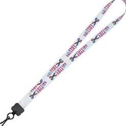 Dye-Sub Lanyard - 3/4 inches - 36 inches - Metal Swivel Snap Hook