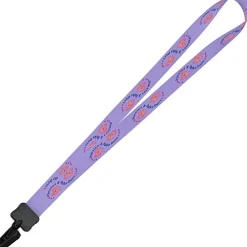 Dye-Sub Lanyard - 3/4 inches - 32 inches - Plastic Bulldog Clip