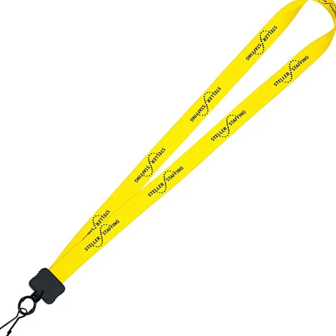 Dye-Sub Lanyard - 3/4 inches - 32 inches - Metal Swivel Snap Hook - Chevron