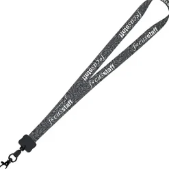 Dye-Sub Lanyard - 3/4 inches - 32 inches - Metal Lobster Claw - Damask - 24 hr