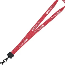 Dye-Sub Lanyard - 3/4 inches - 32 inches - Metal Lobster Claw - Damask - 24 hr