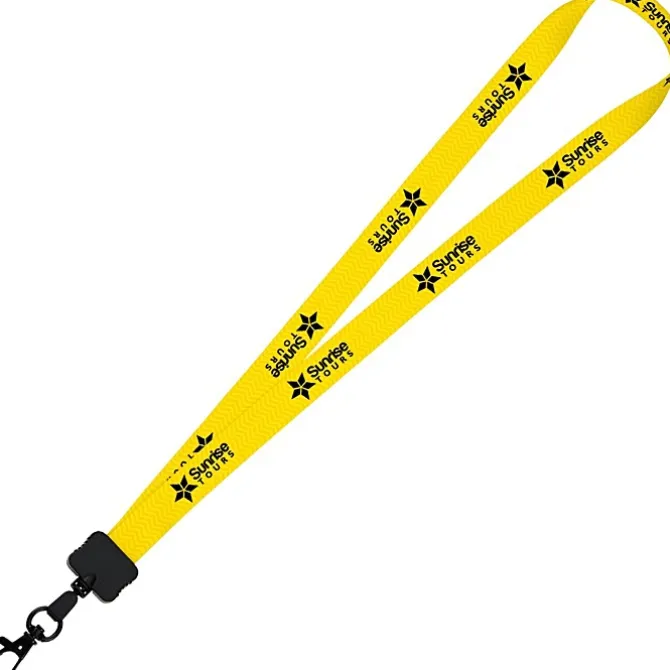 Dye-Sub Lanyard - 3/4 inches - 32 inches - Metal Lobster Claw - Chevron - 24 hr