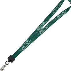 Dye-Sub Lanyard - 3/4 inches - 32 inches - Snap with Metal Bulldog Clip - Damask