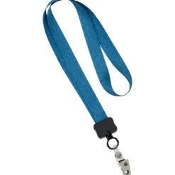 Dye-Sub Lanyard - 3/4 inches - 32 inches - Snap with Metal Bulldog Clip - Damask